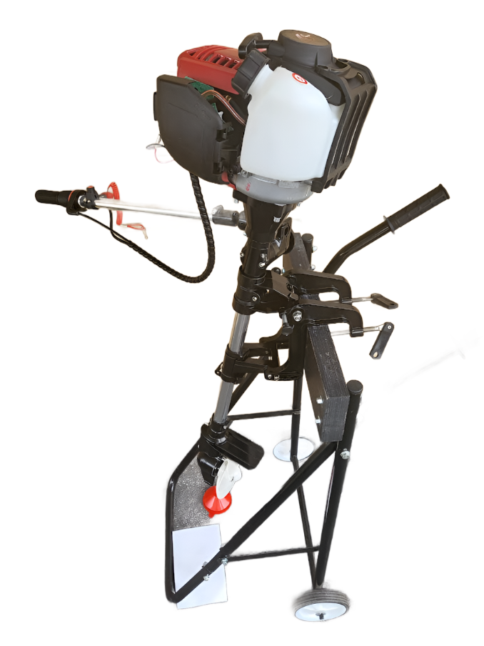 3.5Hp 4 stroke GX35 Turbo Thrust Quiet Running 80dB Outboard Motor Air Cooled USA Seller