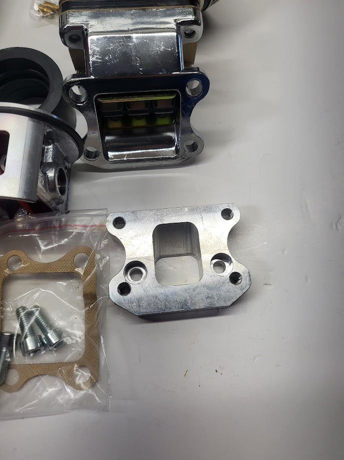 Avenger Dio Reed Upgrade Kit with OKO Carburetor and Window Piston for Motorized Bicycle