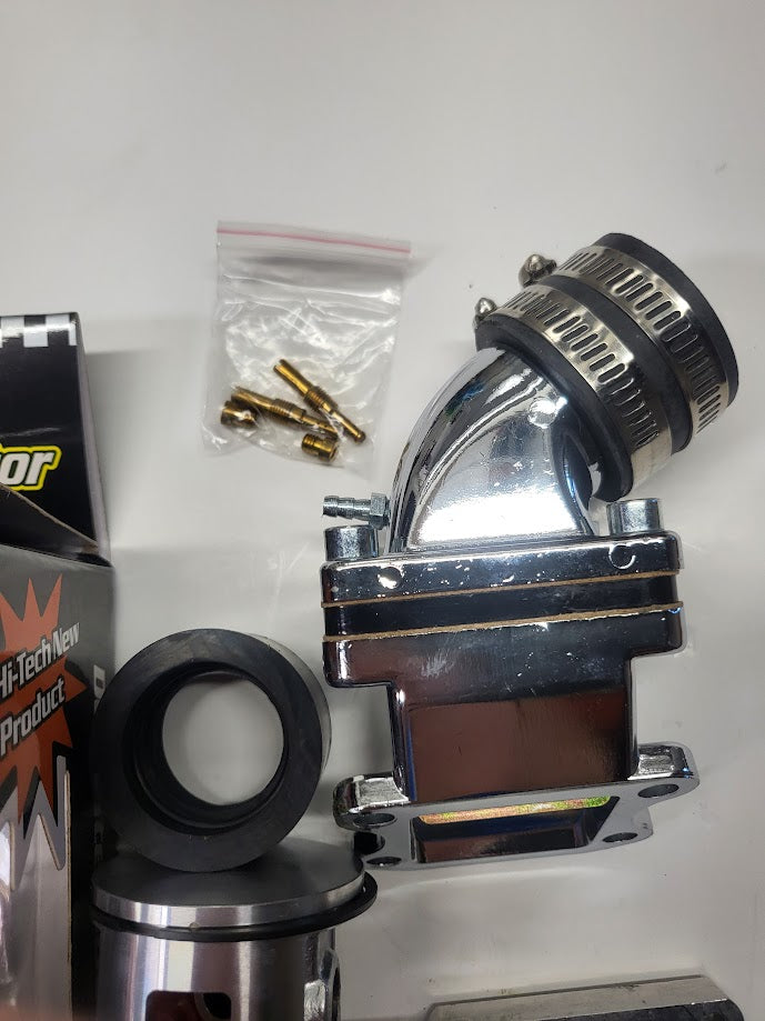 Avenger Dio Reed Upgrade Kit with OKO Carburetor and Window Piston for Motorized Bicycle