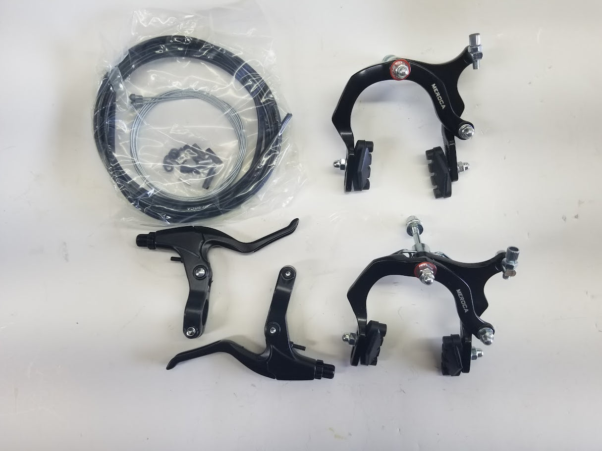 Meroca Side Pull Brake Set, 61-79mm Reach, Black