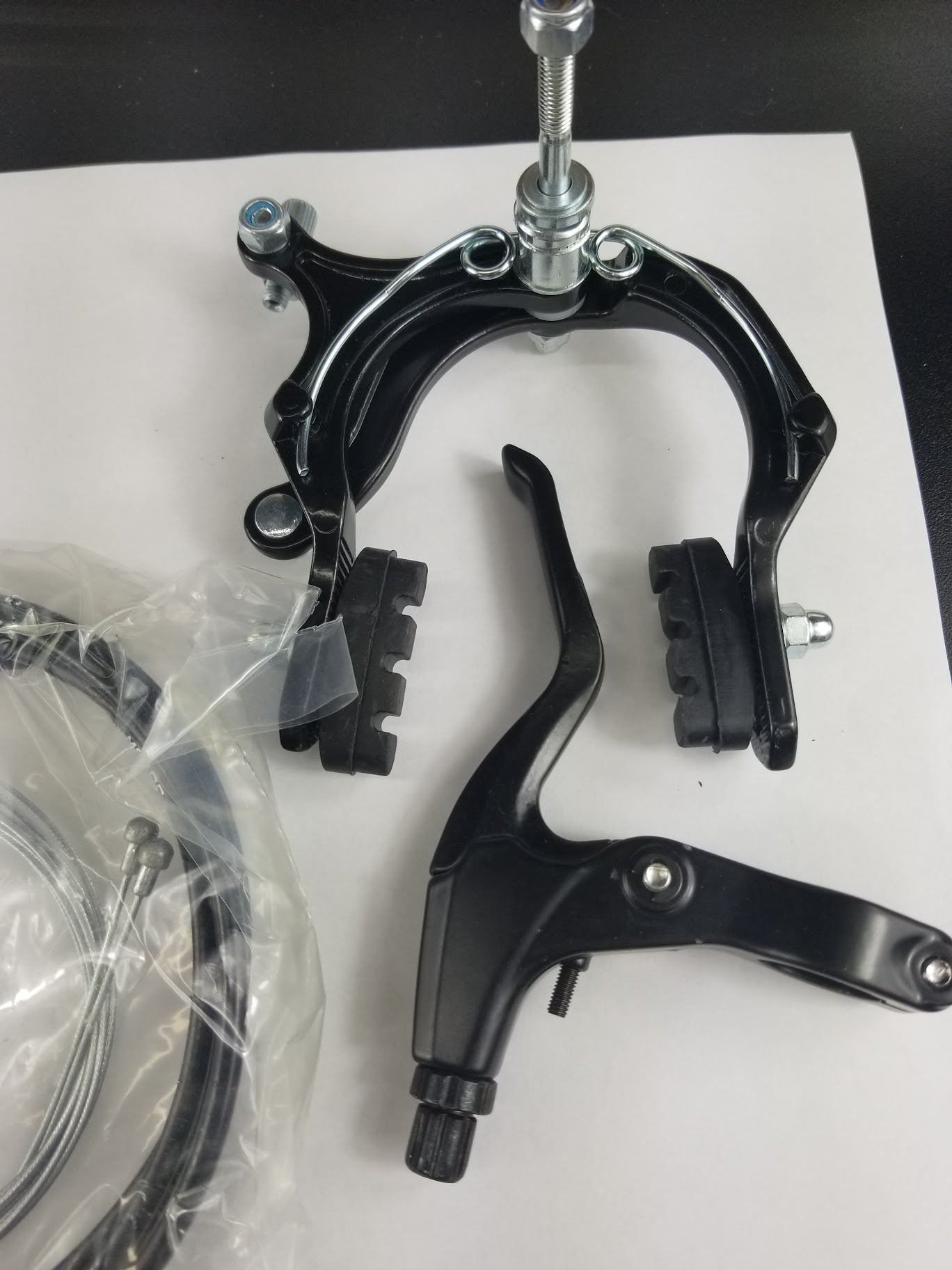 Bike Caliper Brake Set Long Reach Arm 55-73mm Nutted Front & Rear
