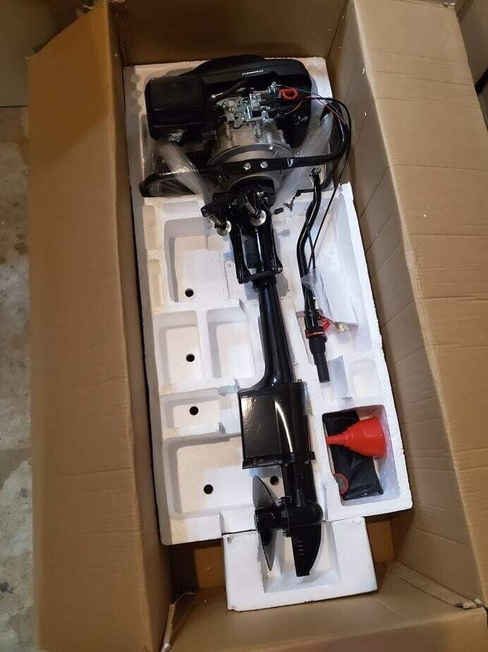224cc 7Hp Outboard 4 Stroke Outboard Engine Air Cooled Jon Boat Zodiac Inflatable