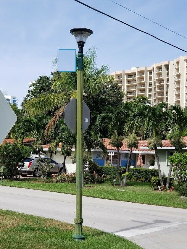 20 Watt 2,000 Lumen Solar Security Landscape Lamp Post Light, 5 Day Single Charg