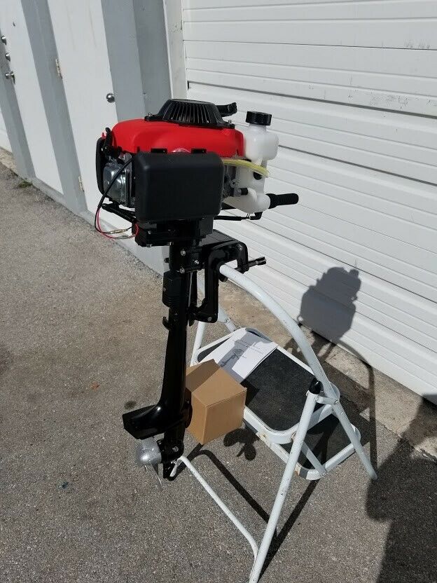 52cc 4Hp 4 stroke Heavy Duty Outboard Motor Air Cooled USA Seller