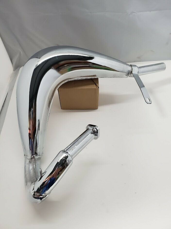 Chrome MZ65 Pipe for 80cc 100cc Motorized Bicycles Tested 18% HP Boost