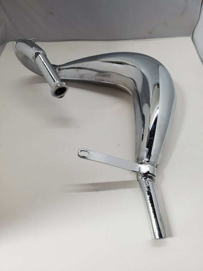 Chrome MZ65 Pipe for 80cc 100cc Motorized Bicycles Tested 18% HP Boost