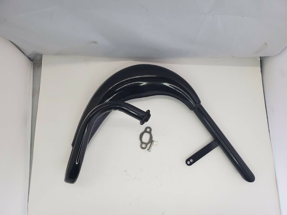 MZ65 Style Big Fatty Pipe Exhaust with Expansion for 80cc 100cc Motorized Bike