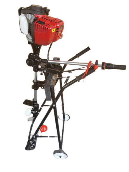 3.5Hp 4 stroke GX35 Turbo Thrust Quiet Running 80dB Outboard Motor Air Cooled USA Seller