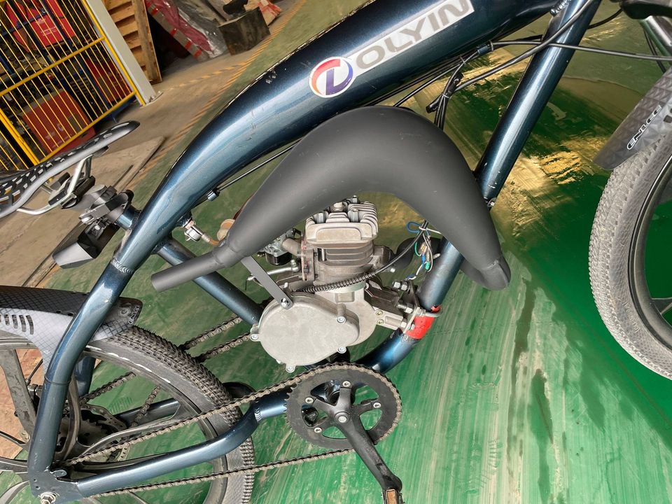 Minarelli MZ65 Expansion Pipe With Manifold For 80cc Minarelli Bicycle Engine Kit