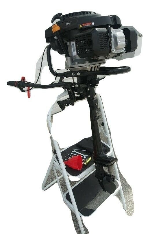 224cc 7Hp Outboard 4 Stroke Outboard Engine Air Cooled Jon Boat Zodiac Inflatable