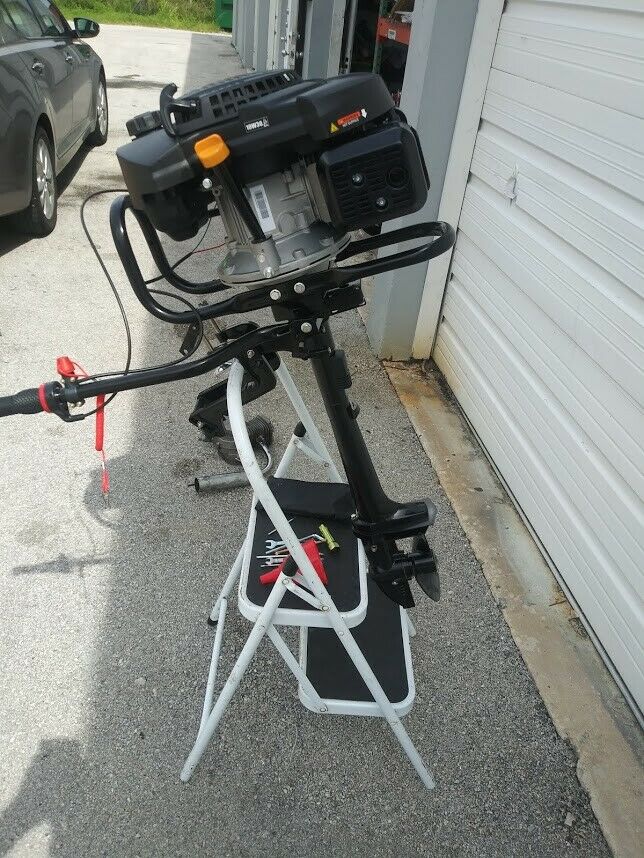 224cc 7Hp Outboard 4 Stroke Outboard Engine Air Cooled Jon Boat Zodiac Inflatable
