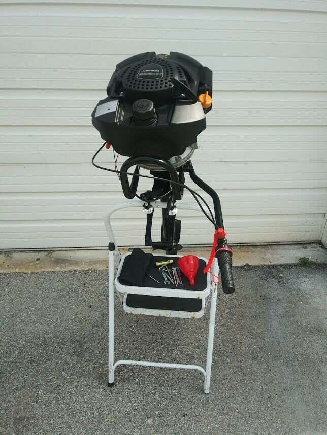 224cc 7Hp Outboard 4 Stroke Outboard Engine Air Cooled Jon Boat Zodiac Inflatable