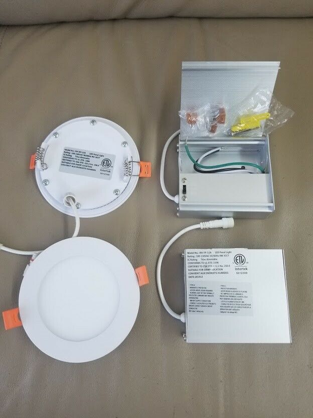2 Pack 4" Round Slim LED Panel Light Recessed Downlight