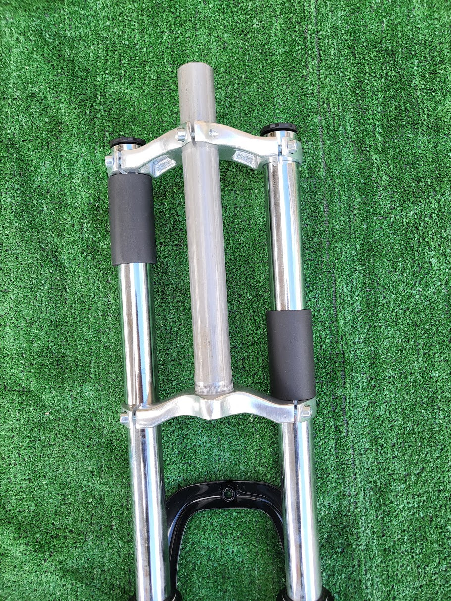 Gas Tank Frame Bicycle Fork 26" Triple Tree Suspension Gas Motorized Bicycle