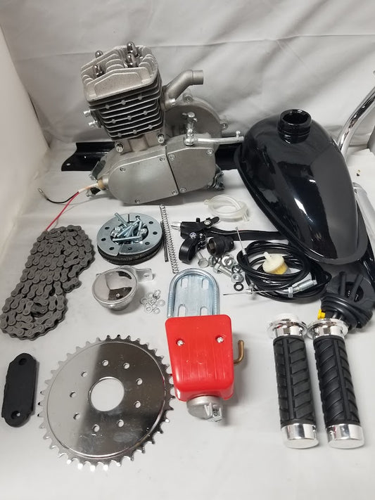 PK80+ 80CC, PK90+ 90CC, PK100+ 100CC Bicycle Engine Kits,  8mm Mount, Upgraded Magneto
