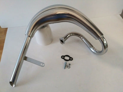 MZ65 Style Big Fatty Pipe Exhaust with Expansion for 80cc 100cc Motorized Bike